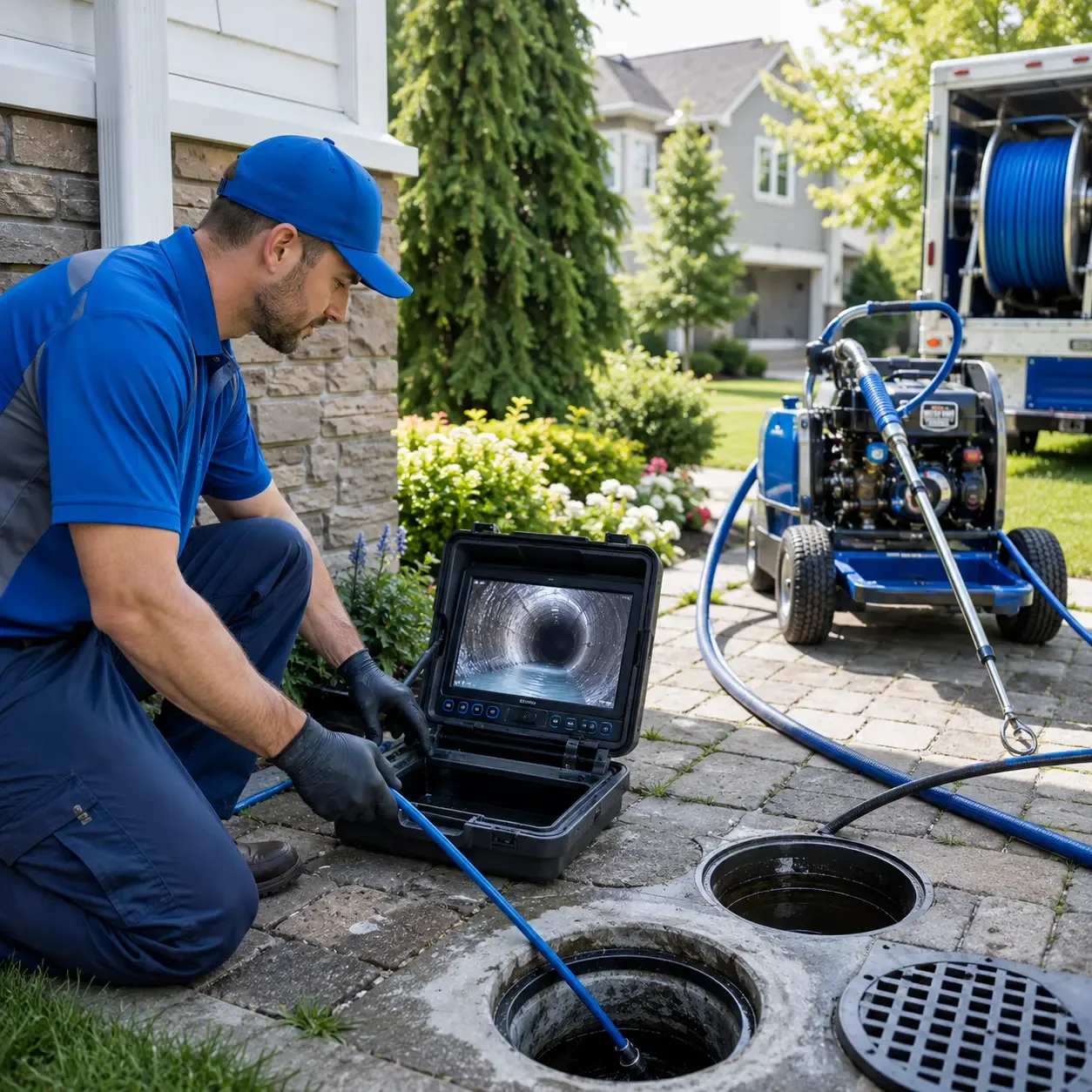 Outdoor drain cleaning professionals serving Round Rock, AZ